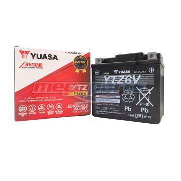 แบตเตอรี่แห้ง (YTZ6V 12V5AH) (YUASA)