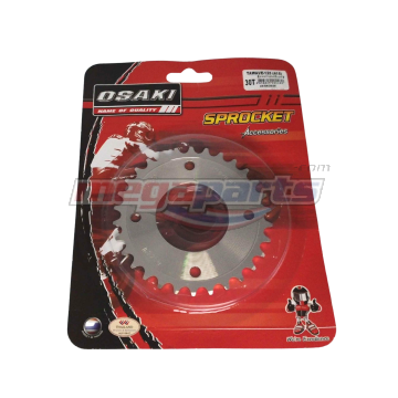 สเตอร์หลัง 415 WAVE 125 (หัวเถิก) 30T (OSAKI) กลึงเลส