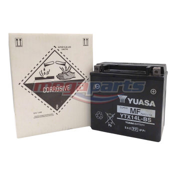 แบตเตอรี่แห้ง (YTX14L-BS 12V12AH) (YUASA)