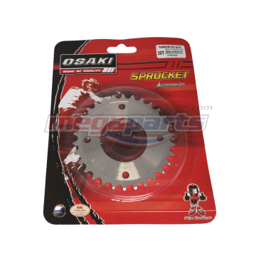 สเตอร์หลัง 415 WAVE 125 (หัวเถิก) 30T (OSAKI) กลึงเลส